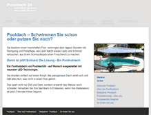 Tablet Screenshot of pooldach24.de